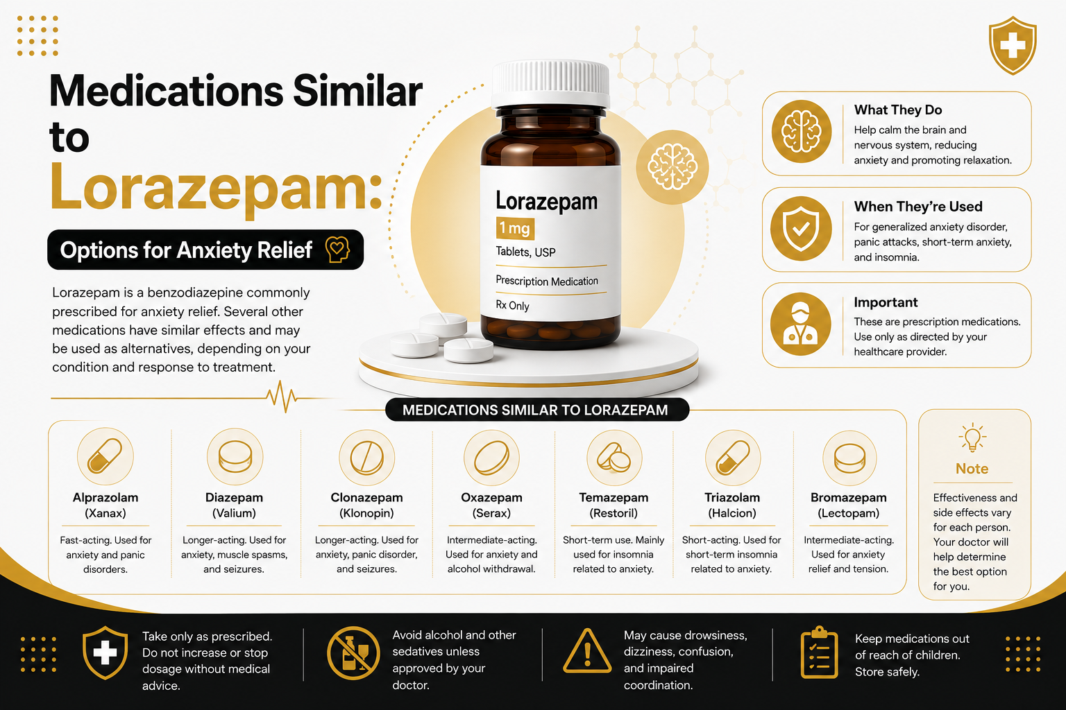 Medicines Similar to Lorazepam: Options for Anxiety Relief